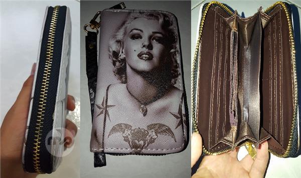 NEW Marilyn Monroe Vintage Wallet Purse Zipper Pocket Card Holder