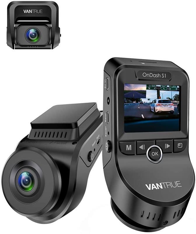 Vantrue S1-G Dual 1080P FHD Dash Cam Front and Rear Super