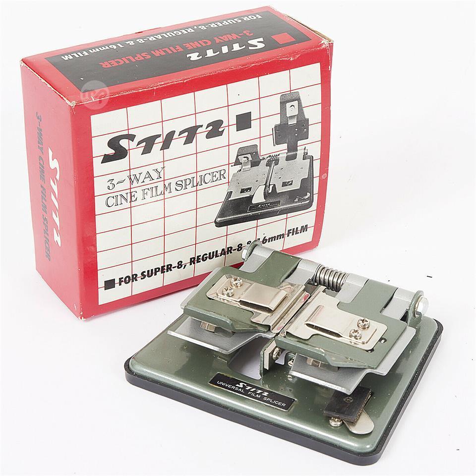 STITZ 3-WAY CINE FILM SPLICER IN ORIGINAL BOX For Super 8, Regular